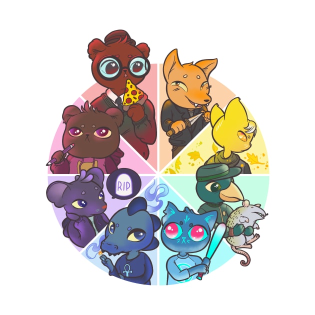 Night in the Woods Color Wheel by Maxx Slow