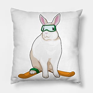 Bunny Skier Ski Pillow