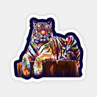 Colorful Tiger Magnet