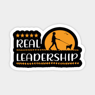 Aussie Dog - real leadership - dog walking with dogs Magnet