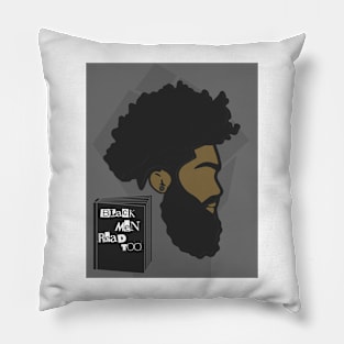 Black Men Read Too (Brown) Pillow