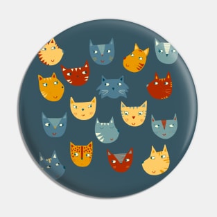 Many Cats Pin