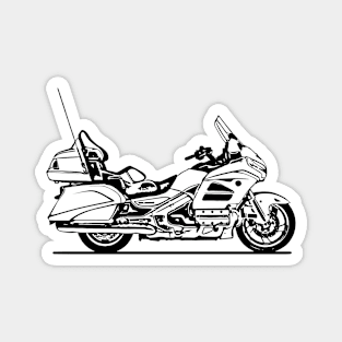 GL1800 Goldwing Motorcycle Sketch Art Magnet