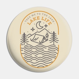 Lake Life Lake Lover Pin