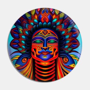 New World Gods (20) - Mesoamerican Inspired Psychedelic Art Pin