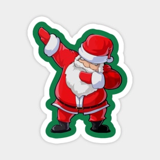 Dabbing Santa Christmas Tshirt Gift Dab Santa Claus Magnet