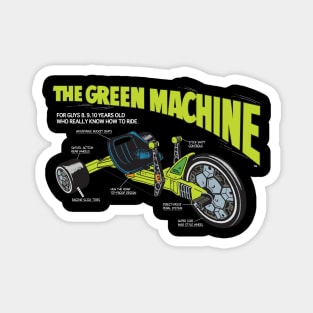 Green Machine - Big Wheel (Dark) Magnet