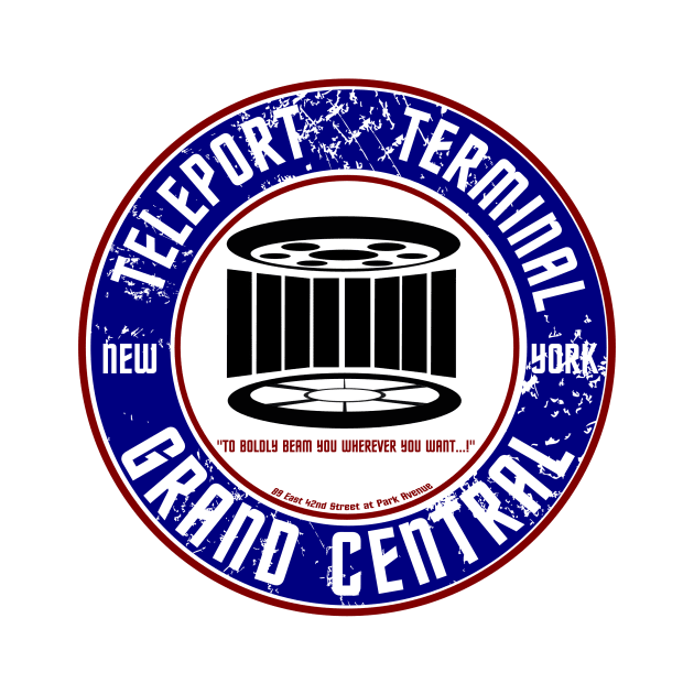 GRAND CENTRAL TELEPORT TERMINAL by KARMADESIGNER T-SHIRT SHOP