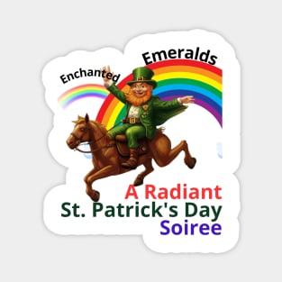 Enchanted Emeralds: A Radiant St. Patrick's Day Soiree Magnet