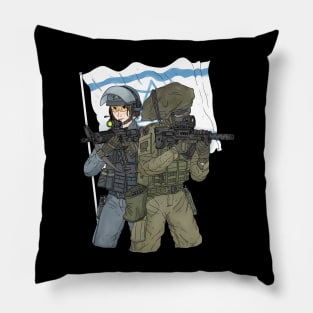 Israeli soldiers and police, IDF. Pillow