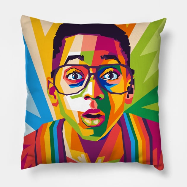 steve urkel wpap Pillow by cool pop art house