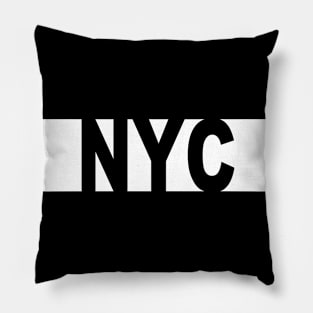 NYC knockout White Pillow