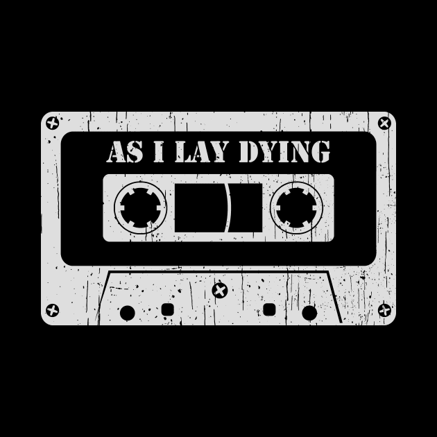 As I Lay Dying - Vintage Cassette White by FeelgoodShirt