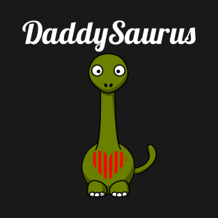 Daddysaurus Funny New Dad T-Shirt and Father Gift T-Shirt