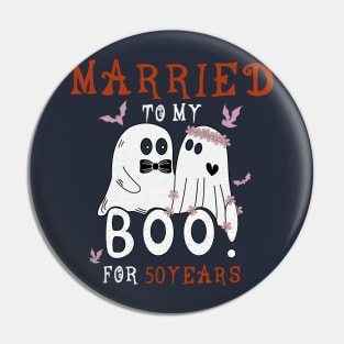 Funny 50th Wedding Anniversary October 50th Pin