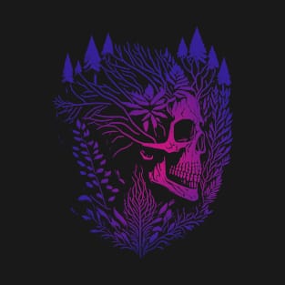 Forest Punk and Psychedelic Skulls T-Shirt