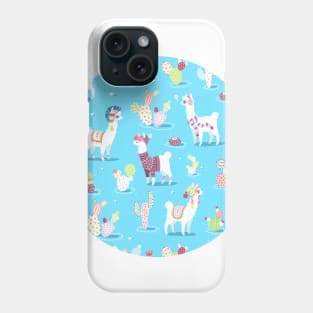 Alpaca Pattern Phone Case