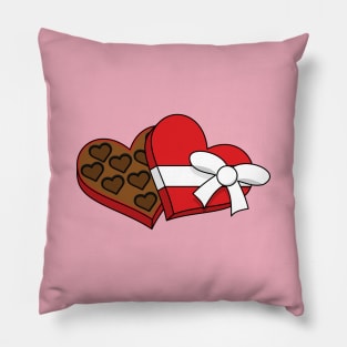 Valentine's Day Heart Chocolate Box Pillow