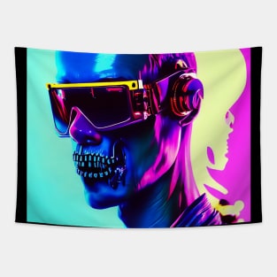 DJ steampunk techno music en rave cyberpunk Tapestry