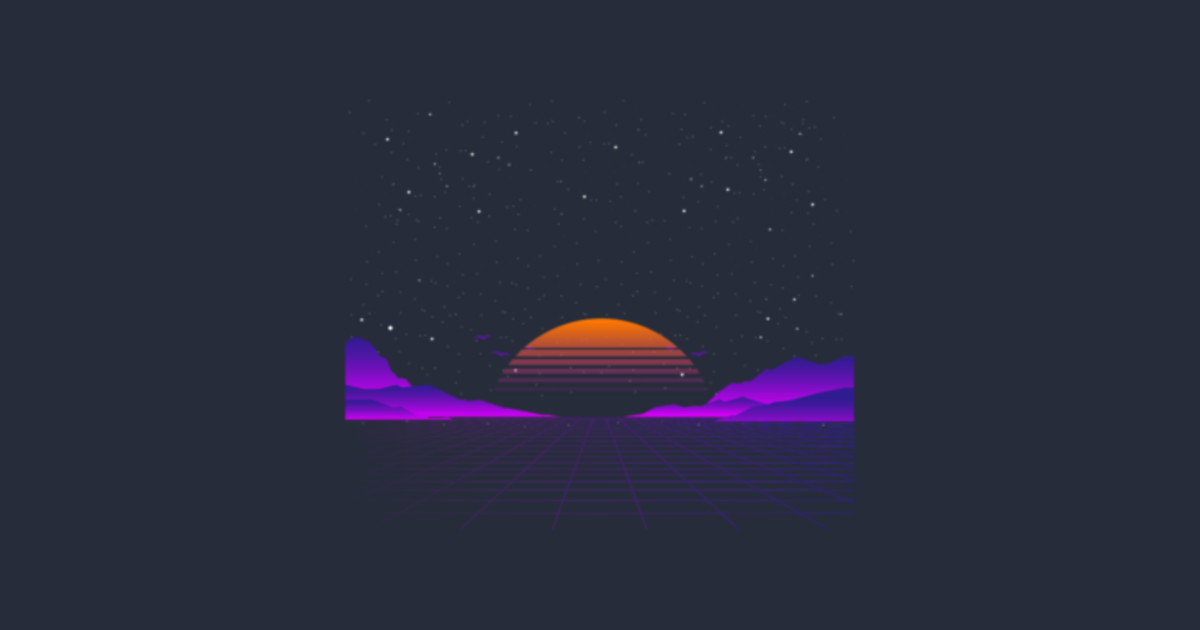 Aesthetic Vaporwave Background - Vaporwave - Posters and Art Prints