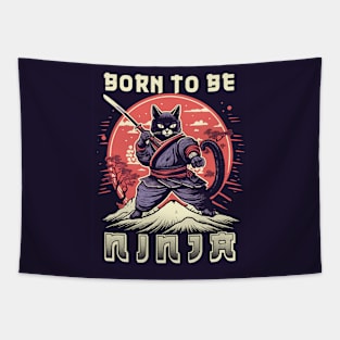 Ninja Cat Tapestry