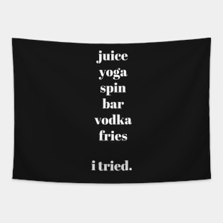 Juice Yoga Spin Vodka Fries - I tried Tapestry