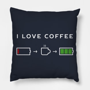I love coffee caffeine lover Pillow