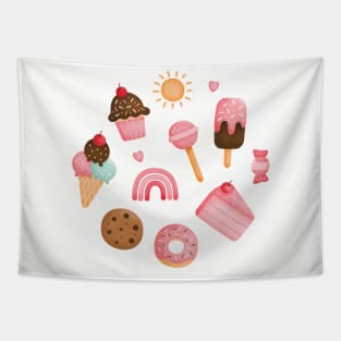 dessert llustration Tapestry