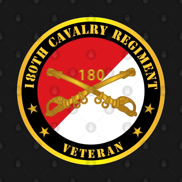 180th Cavalry Regiment Branch Veteran - Red - White X 300 by twix123844