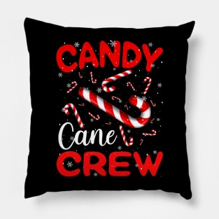 Candy Cane Crew Funny Christmas Candy Lover X-mas Pillow