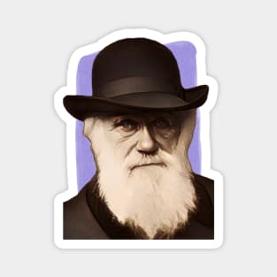 English Naturalist Charles Darwin illustration Magnet