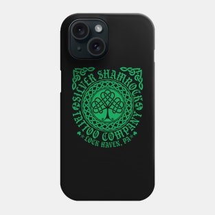 2k24 Silver Shamrock Tattoo Company St. Paddy's Style 03 Green Phone Case