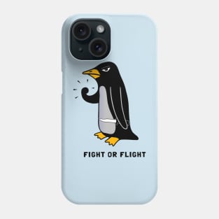 fight or flight Penguin Phone Case