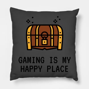 Gaming Is My Happy Place Pillow