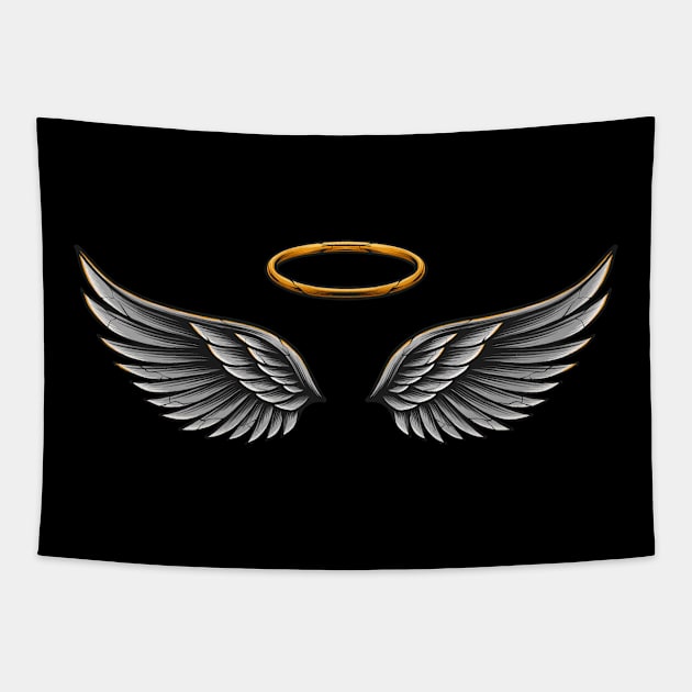 Angel Wings Tapestry by Arjanaproject