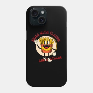 Fries With Flavor And a ´Stache Phone Case