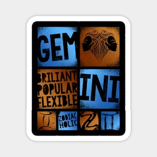 Zodiac GEMINI Graffiti Box Series Magnet