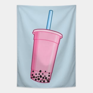 Strawberry Bubble Tea Tapestry