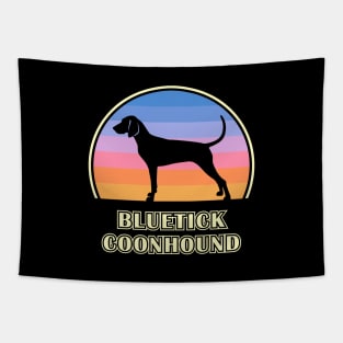 Bluetick Coonhound Vintage Sunset Dog Tapestry