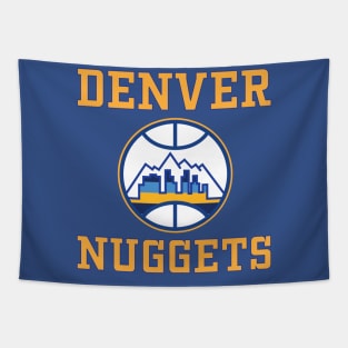 Nuggets Skyline Basketball Tapestry