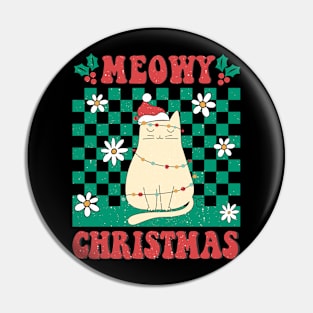 Meowy Christmas Sublimation Pin