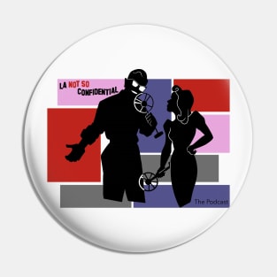 Colored Blocked Noir Silhouettes Pin