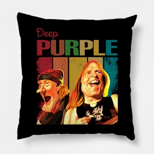 Stormbringer Chic Purple Band-Inspired T-Shirts for Iconic Fashion Pillow