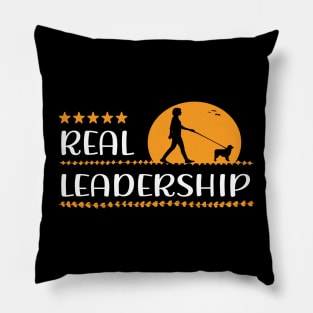 Aussie Dog - real leadership - dog walking with dogs Pillow