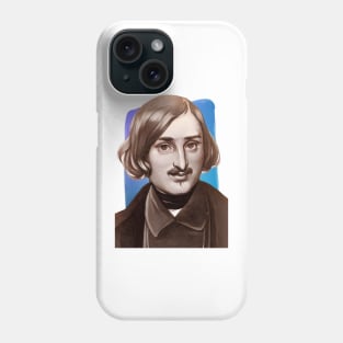 Russian Novelist Nikolai Gogol illustration Phone Case