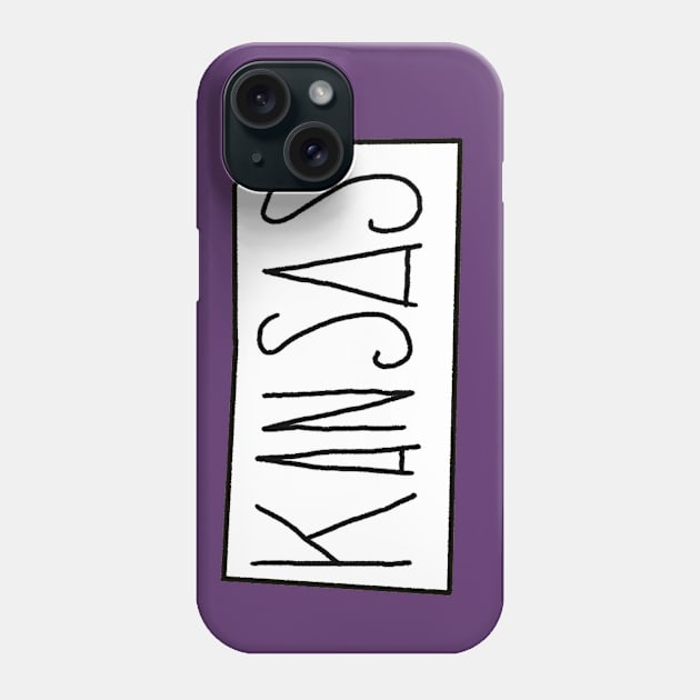 The State of Kansas Phone Case by loudestkitten