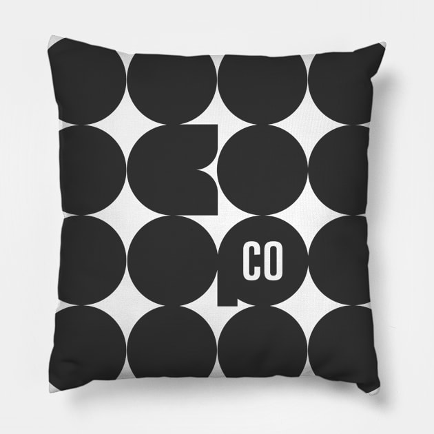 Circles Pillow by coopdesignco