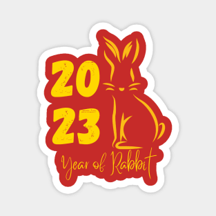 2023 Year Of The Rabbit Chinese New Year Magnet