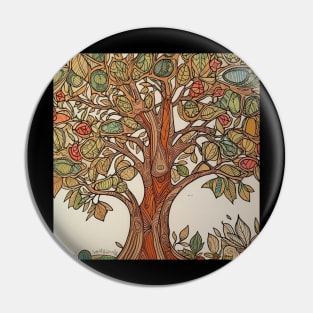 Magnolia tree Pin