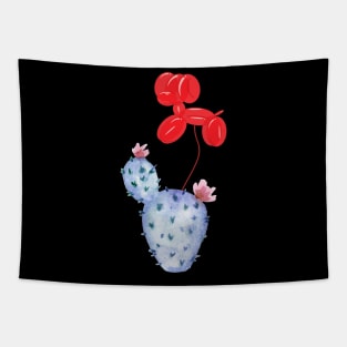 Purple Cactus Red Dog Balloon Tapestry